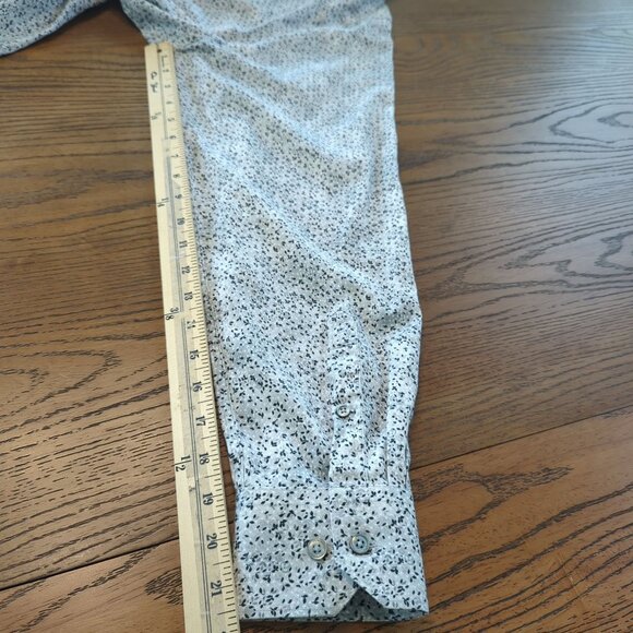 Bugatchi Gray Men's Shirt Sz L Button-Up Classic Fit Comfort Stretch‎ Career - Picture 15 of 16